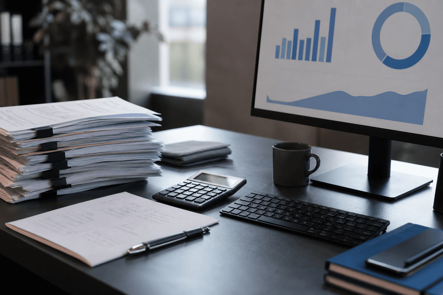 Escena ilustrativa de plataforma empresarial con agente de ia